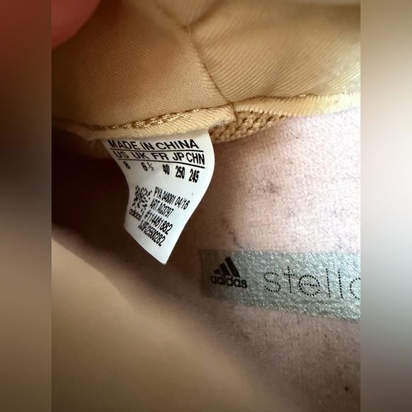 adidas by Stella McCartney Ultra Boost Metallic Lace Up Sneakers size 8 - Picture 3 of 8